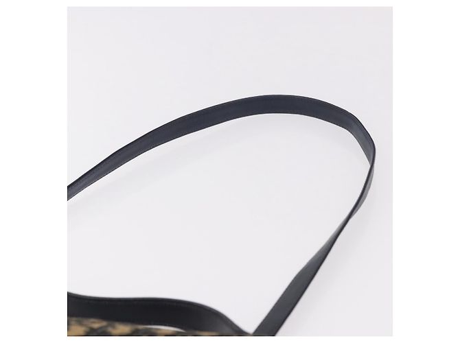 Borsa Christian Dior Trotter Canvas 2way Navy Gold Auth 188822 D'oro Blu navy - vista 11