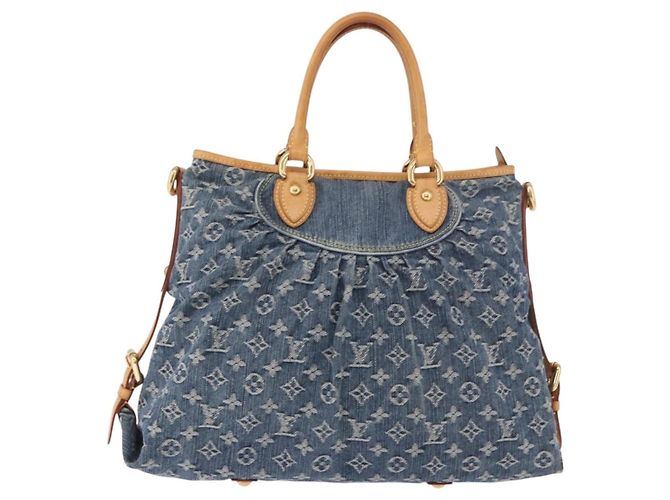 LOUIS VUITTON Borsa a Spalla Monogram Denim Neo Cabby GM Blu M95350 Auth 187960V - vista 13