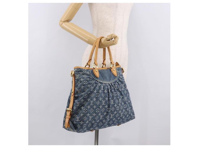 LOUIS VUITTON Borsa a Spalla Monogram Denim Neo Cabby GM Blu M95350 Auth 187960V - vista 22