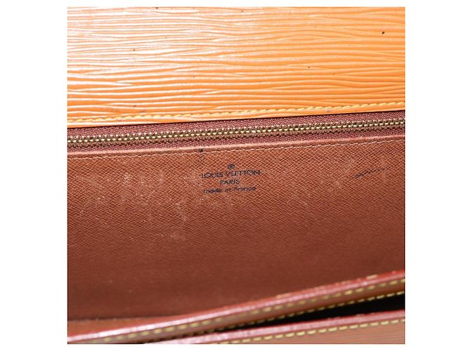 LOUIS VUITTON Epi Serie Dragonne Borsa a Mano Zipangu Gold M52618 LV Auth BA13660 - vista 17