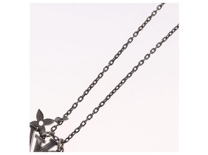 Collana in metallo Silver LOUIS VUITTON M00317 LV Auth am11978A Argento - vista 10