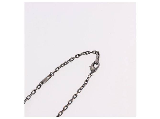 Collana in metallo Silver LOUIS VUITTON M00317 LV Auth am11978A Argento - vista 11