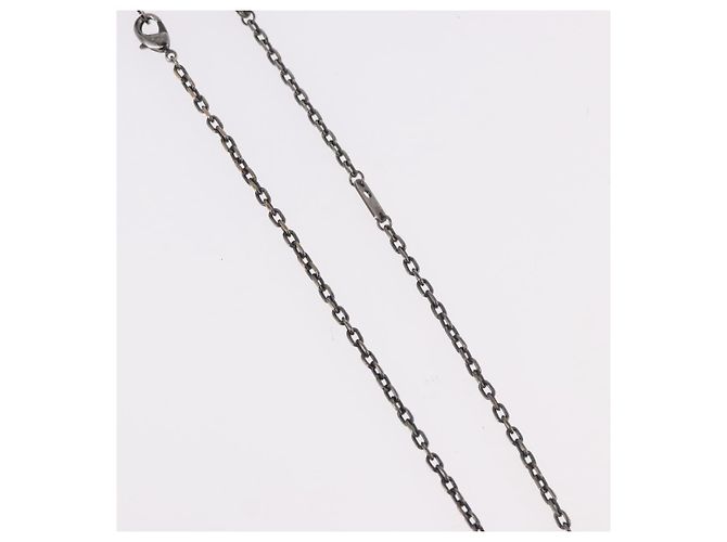 Collana in metallo Silver LOUIS VUITTON M00317 LV Auth am11978A Argento - vista 6