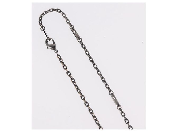 Collana in metallo Silver LOUIS VUITTON M00317 LV Auth am11978A Argento - vista 7