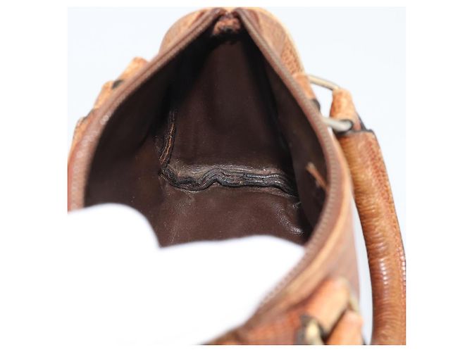 Borsa FENDI in pelle marrone oro Auth ka4965 D'oro - vista 16
