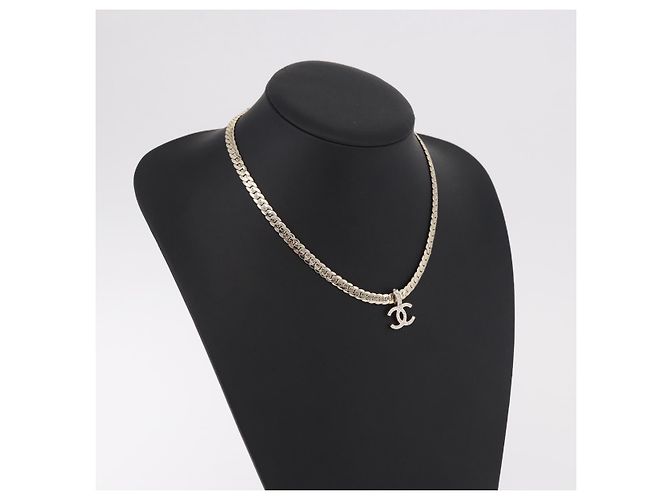Collana CHANEL metallizzazione Gold Tone CC Auth ka4882SAM - vista 15