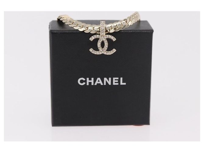 Collana CHANEL metallizzazione Gold Tone CC Auth ka4882SAM - vista 16
