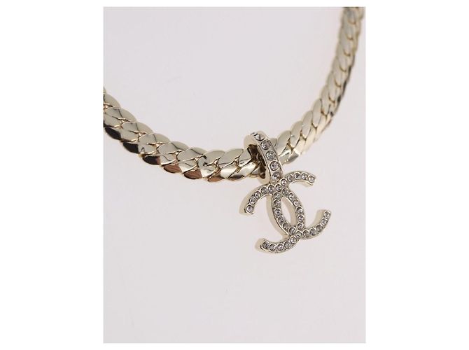 Collana CHANEL metallizzazione Gold Tone CC Auth ka4882SAM - vista 3