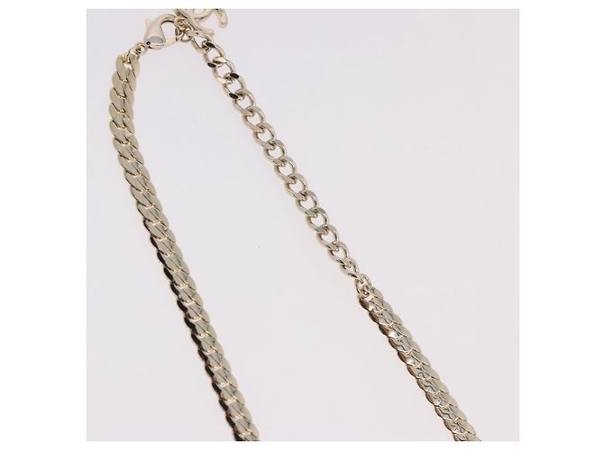 Collana CHANEL metallizzazione Gold Tone CC Auth ka4882SAM - vista 6