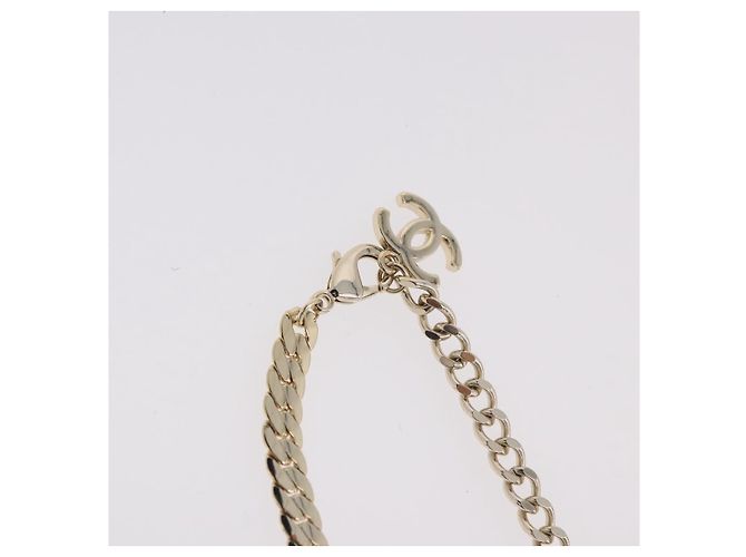 Collana CHANEL metallizzazione Gold Tone CC Auth ka4882SAM - vista 7