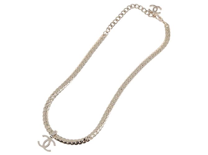 Collana CHANEL metallizzazione Gold Tone CC Auth ka4882SAM - vista 8