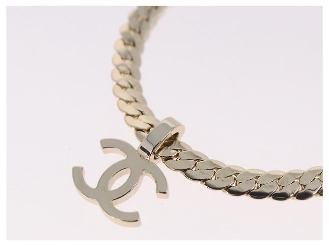 Collana CHANEL metallizzazione Gold Tone CC Auth ka4882SAM - vista 9
