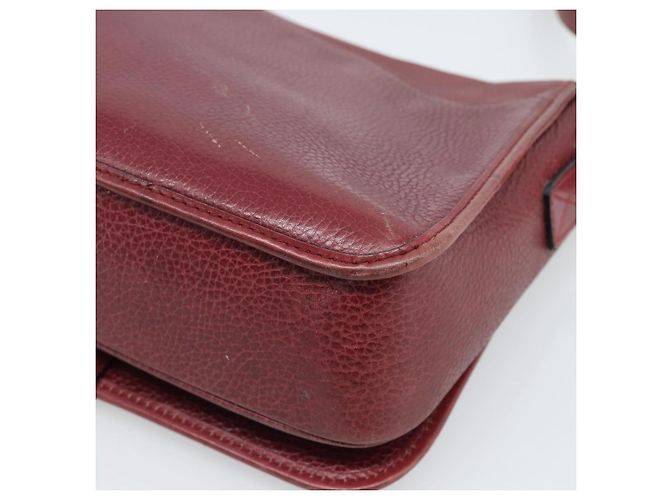 Céline Borsa a Spalla CELINE in Pelle Bordeaux Oro Auth hk3802 D'oro Bordò - vista 13
