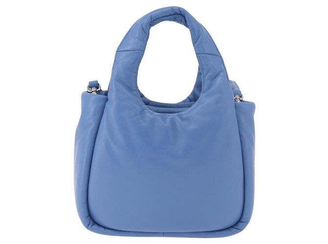 Borsa PRADA in pelle 2way Azzurro chiaro Argento Auth 184410SAM Blu chiaro - vista 3