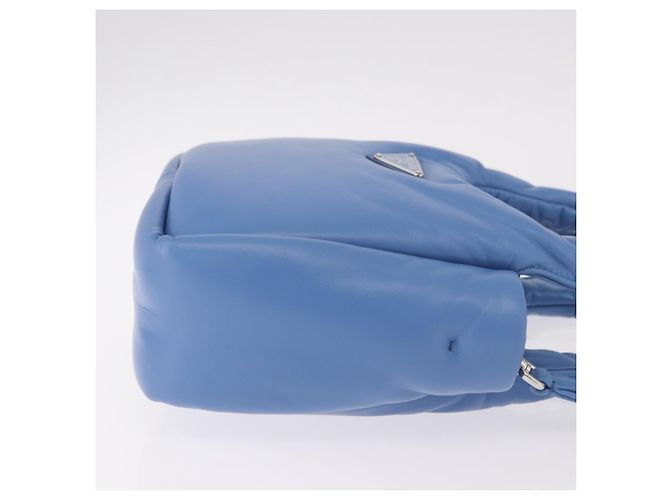 Borsa PRADA in pelle 2way Azzurro chiaro Argento Auth 184410SAM Blu chiaro - vista 4
