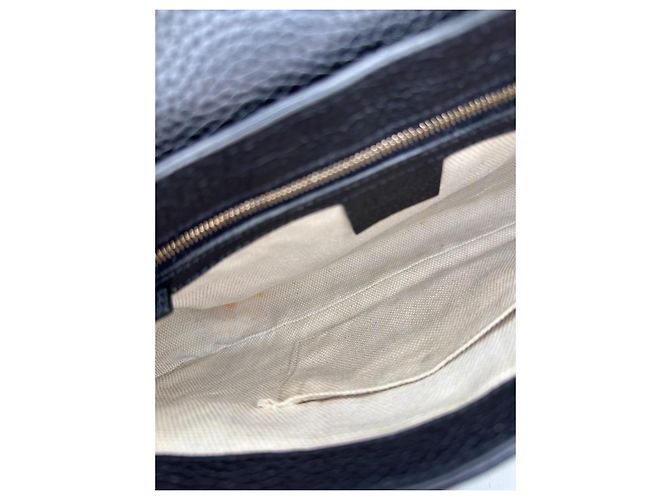 Borsa a tracolla Gucci Soho in pelle nera Nero - vista 12