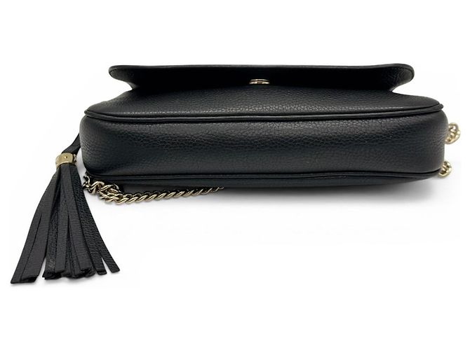 Borsa a tracolla Gucci Soho in pelle nera Nero - vista 9