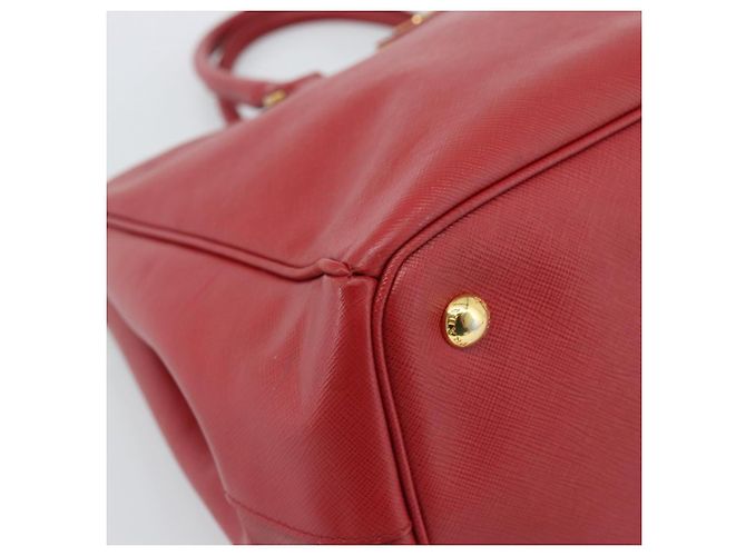Borsa PRADA Galleria in pelle Saffiano Rosso Oro Auth 188852V D'oro - vista 11