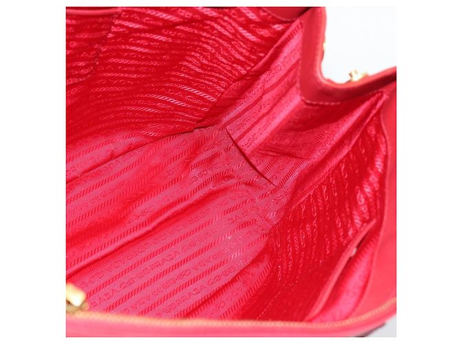 Borsa PRADA Galleria in pelle Saffiano Rosso Oro Auth 188852V D'oro - vista 18