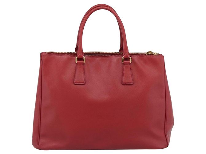 Borsa PRADA Galleria in pelle Saffiano Rosso Oro Auth 188852V D'oro - vista 3