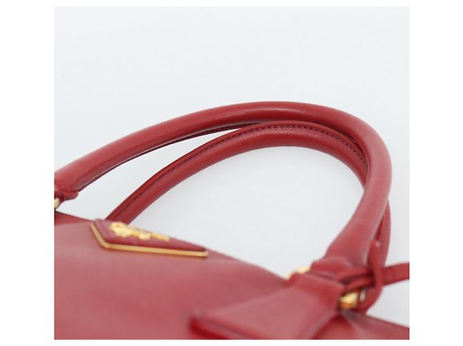 Borsa PRADA Galleria in pelle Saffiano Rosso Oro Auth 188852V D'oro - vista 8