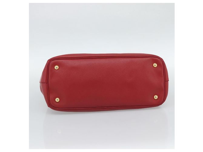 Borsa PRADA Galleria in pelle Saffiano Rosso Oro Auth 188852V D'oro - vista 9