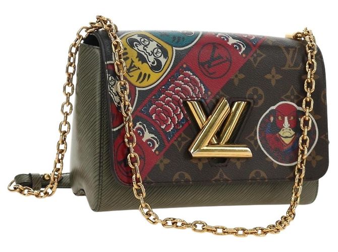 LOUIS VUITTON Borsa a tracolla Monogram Kabuki Twist MM M67270 LV Auth 186444SAM Monogramma - vista 13