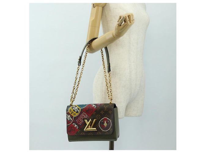 LOUIS VUITTON Borsa a tracolla Monogram Kabuki Twist MM M67270 LV Auth 186444SAM Monogramma - vista 29