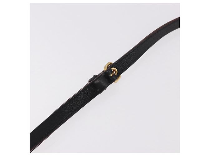 Borsa Miu Miu in pelle 2 way Nero Oro Auth ka4877V D'oro - vista 14