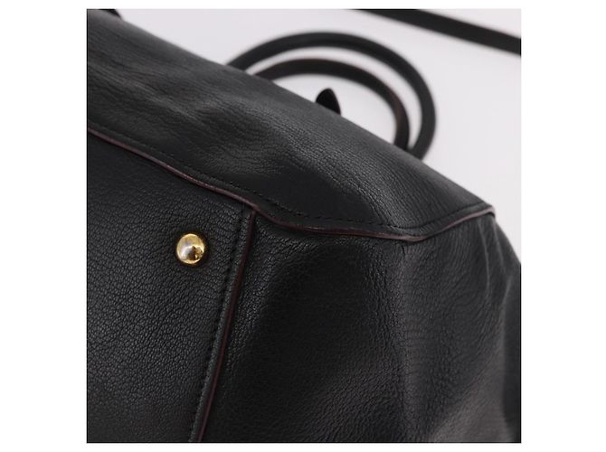 Borsa Miu Miu in pelle 2 way Nero Oro Auth ka4877V D'oro - vista 15