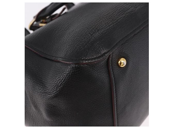 Borsa Miu Miu in pelle 2 way Nero Oro Auth ka4877V D'oro - vista 16