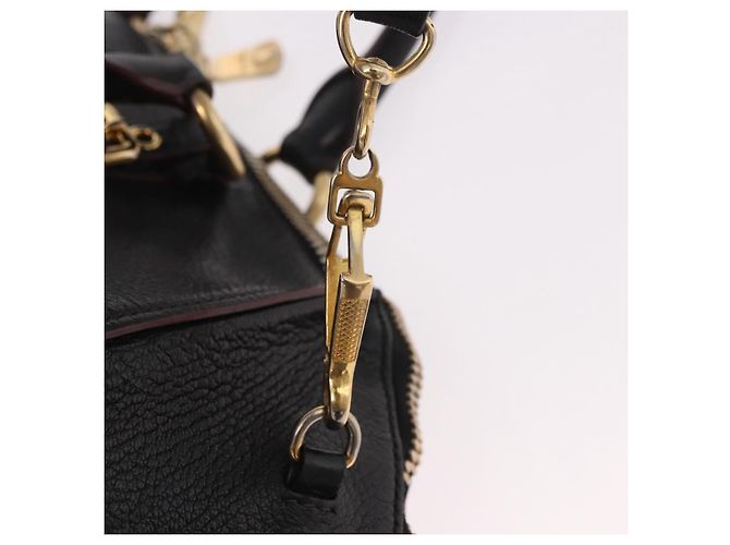 Borsa Miu Miu in pelle 2 way Nero Oro Auth ka4877V D'oro - vista 18
