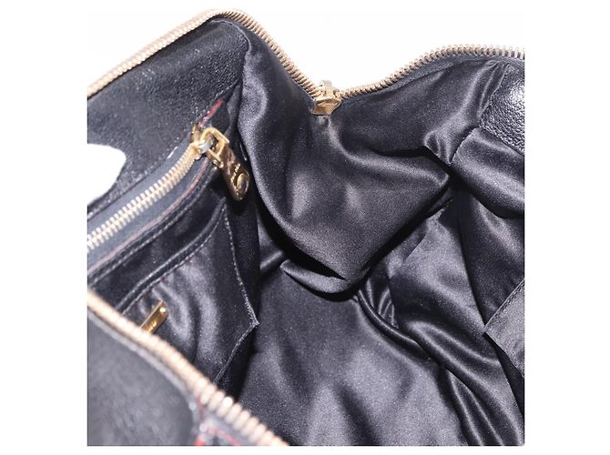Borsa Miu Miu in pelle 2 way Nero Oro Auth ka4877V D'oro - vista 21