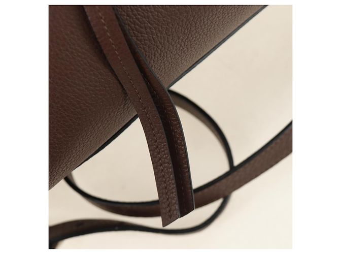 Borsa PRADA in pelle 2way Marrone Argento Auth yk20539SAM - vista 21