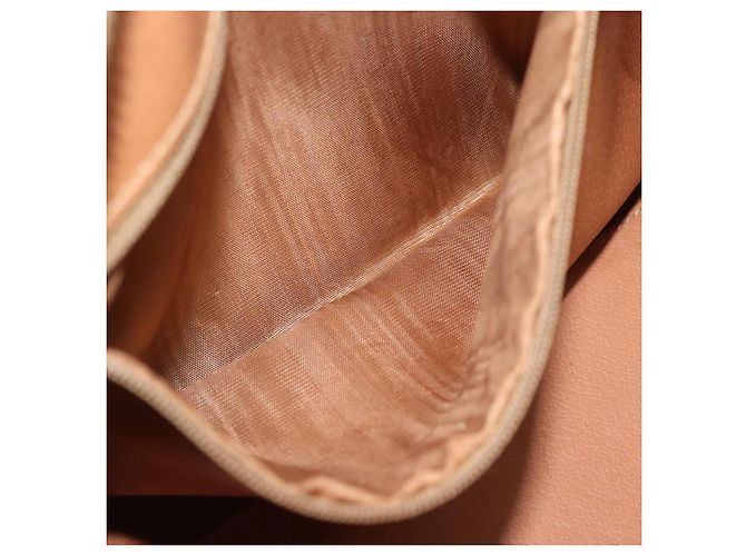 Céline Bolso CELINE Macadam Canvas PVC Cuero 2way Marrón Oro Auth BA13498A Castaño Dorado - vista 22