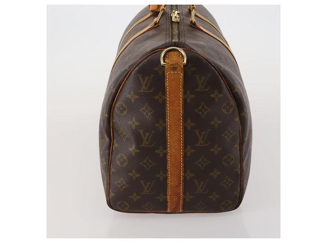 LOUIS VUITTON Monogram Keepall Bandouliere 45 Boston Bag M41418 LV Auth 188489 Monogramma - vista 3