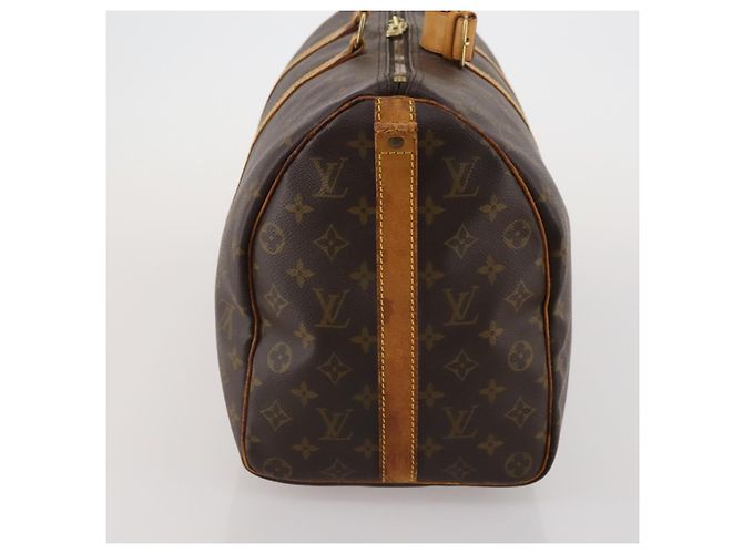 LOUIS VUITTON Monogram Keepall Bandouliere 45 Boston Bag M41418 LV Auth 188489 Monogramma - vista 4