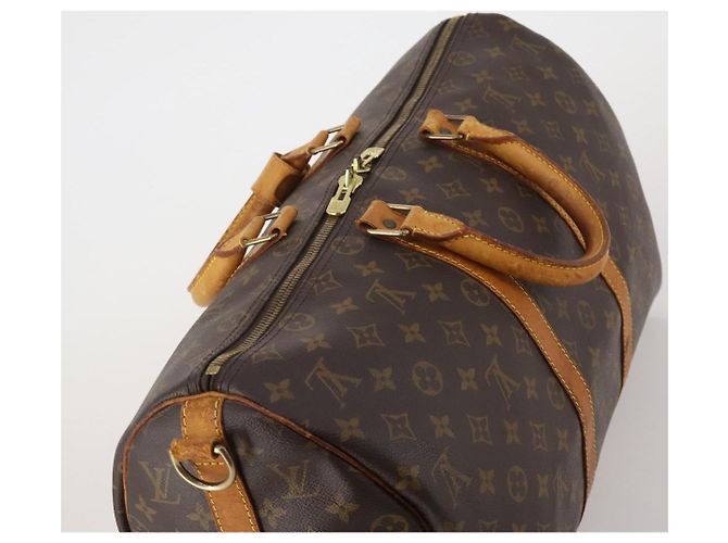 LOUIS VUITTON Monogram Keepall Bandouliere 45 Boston Bag M41418 LV Auth 188489 Monogramma - vista 7