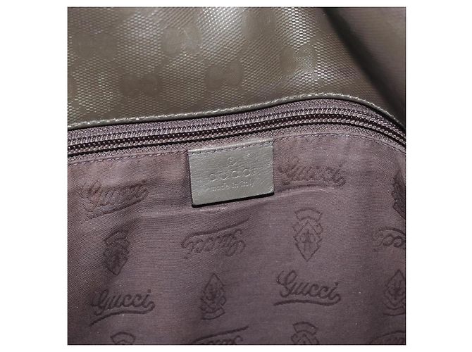Borsa a tracolla GUCCI GG Implementation PVC Khaki Silver 201732 Auth BA13574 Argento Cachi - vista 18