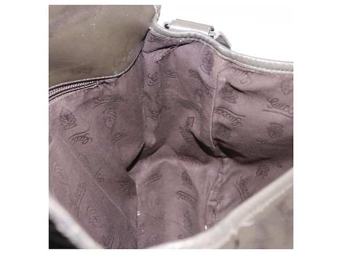 Borsa a tracolla GUCCI GG Implementation PVC Khaki Silver 201732 Auth BA13574 Argento Cachi - vista 20