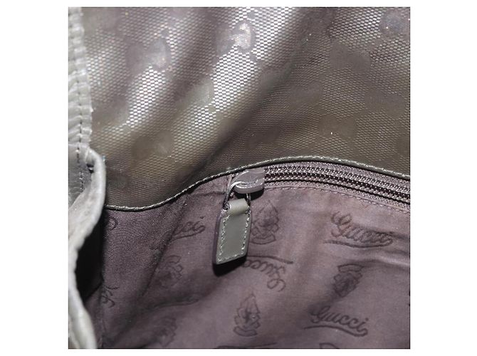 Borsa a tracolla GUCCI GG Implementation PVC Khaki Silver 201732 Auth BA13574 Argento Cachi - vista 22