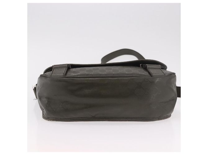 Borsa a tracolla GUCCI GG Implementation PVC Khaki Silver 201732 Auth BA13574 Argento Cachi - vista 9
