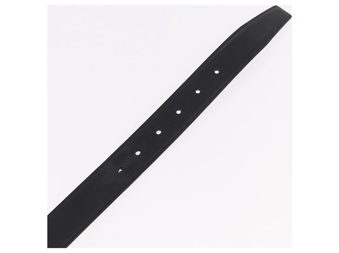 Cintura CARTIER Must Line in pelle 44.1" Nero Marrone Argento Auth BA13632 - vista 8