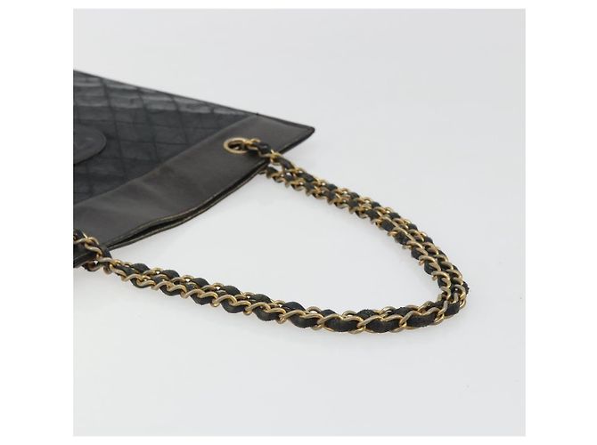 CHANEL Chain Tote Bag Lammleder Schwarz Gold CC Auth BA13601 Golden - Ansicht 7