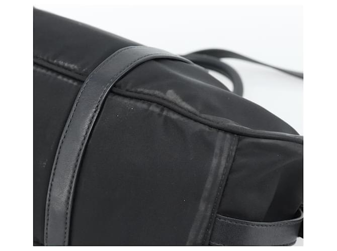 Borsa PRADA Nylon 2way Nera Oro Auth 188755A Nero D'oro - vista 14