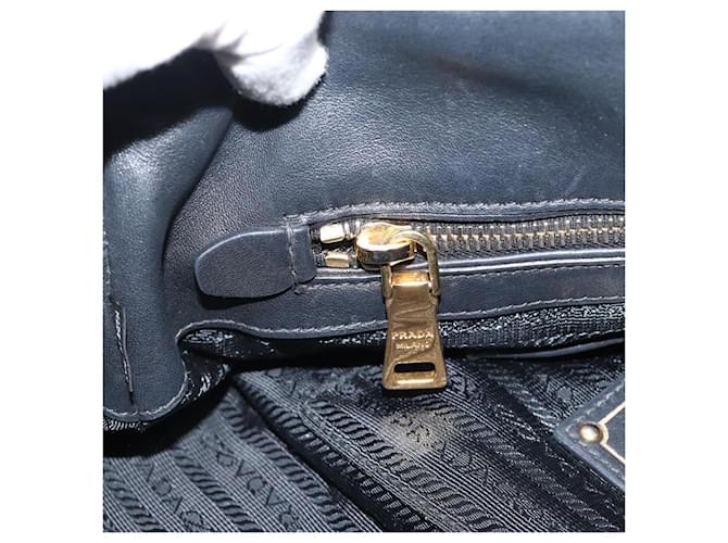 Borsa PRADA Nylon 2way Nera Oro Auth 188755A Nero D'oro - vista 22