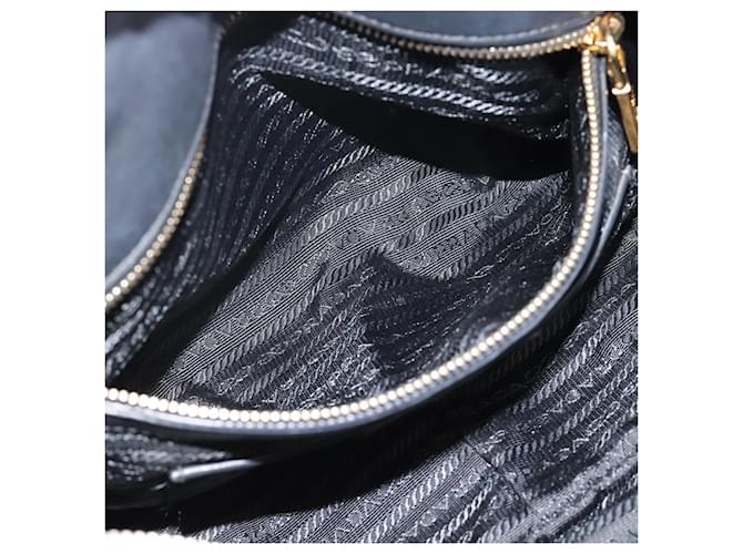 Borsa PRADA Nylon 2way Nera Oro Auth 188755A Nero D'oro - vista 23