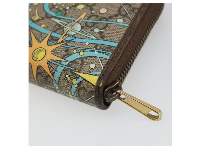 GUCCI GG Supreme Carteira PVC Bege 647940 Auth 186699A - vista 10