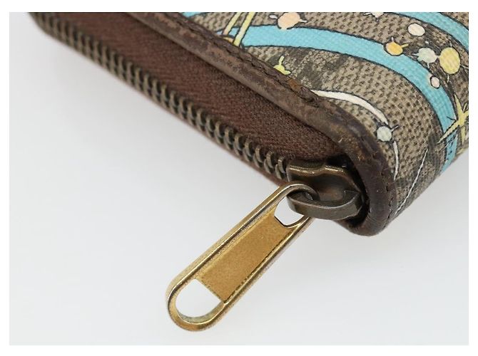 GUCCI GG Supreme Carteira PVC Bege 647940 Auth 186699A - vista 13