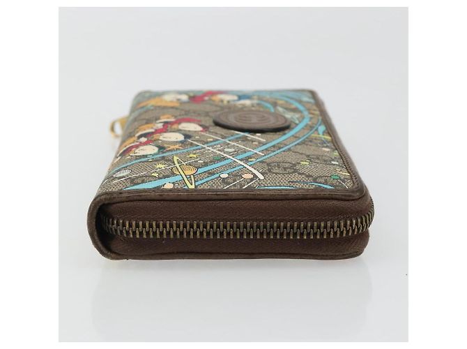 GUCCI GG Supreme Carteira PVC Bege 647940 Auth 186699A - vista 4